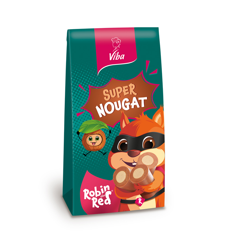 Viba Robin Red Schicht-Nougat Beutel, 100 g