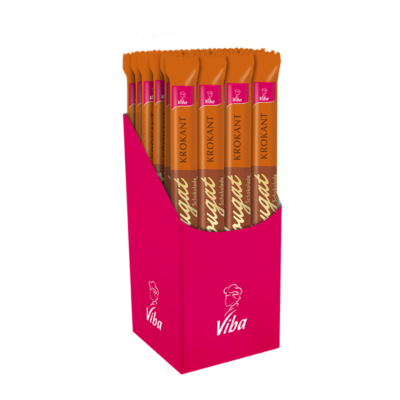 Viba Krokant Nougat Schokoladen Stick 24 x 40 g Vorratspack