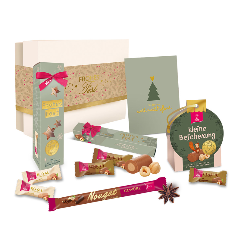 Viba Geschenkbox "Weihnachtliche Genussmomente", 170 g