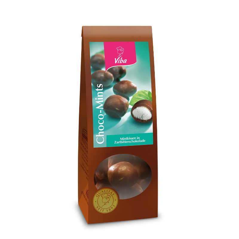 Viba Dragees Choco-Mints, Schoko Minz Kugeln, 100 g