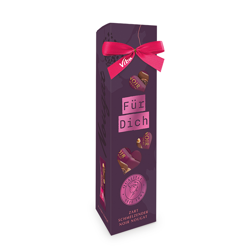 Viba Genusszeit Geschenkpackung „FÜR DICH“ mit dunklem Nougat