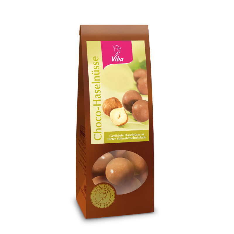 Viba Dragees schokolierte Haselnüsse, Schoko Haselnüsse, 100 g
