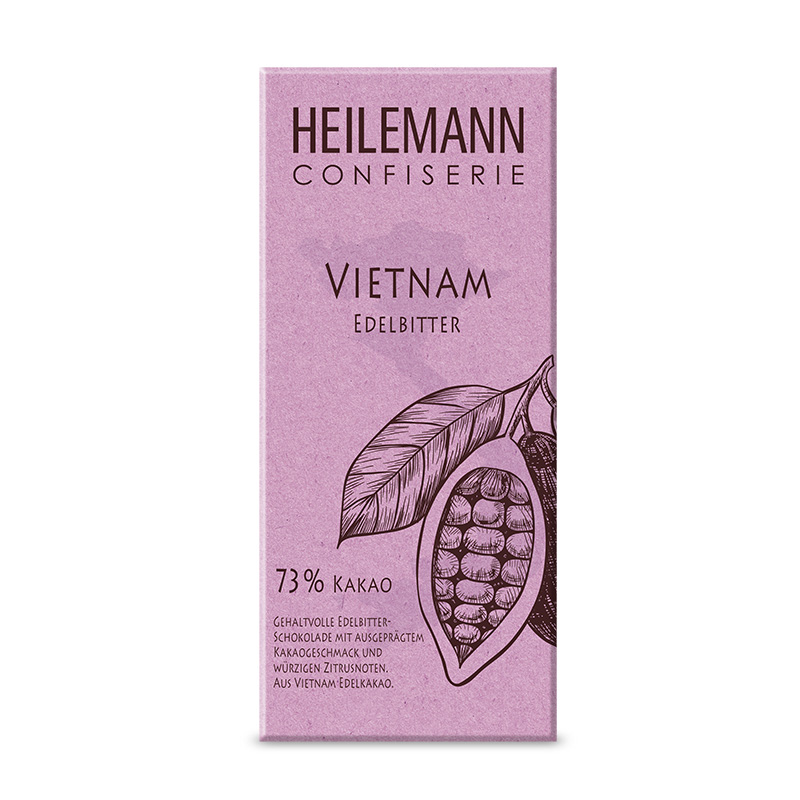 Ursprungs-Schokolade Vietnam 73 % Edelbitter, 80 g