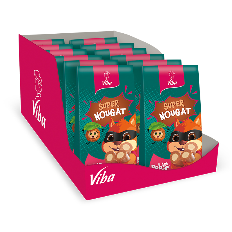 Viba Robin Red Schicht-Nougat Beutel im Vorratspack, 12 x 100 g