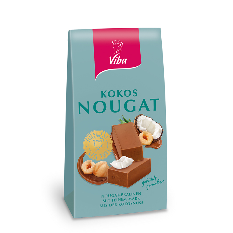 Viba Kokos Nougat Minis im Beutel, 100 g