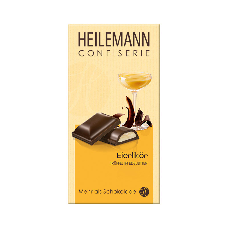 Heilemann Eierlikör-Trüffel in Edelbitter-Schokolade, 100 g