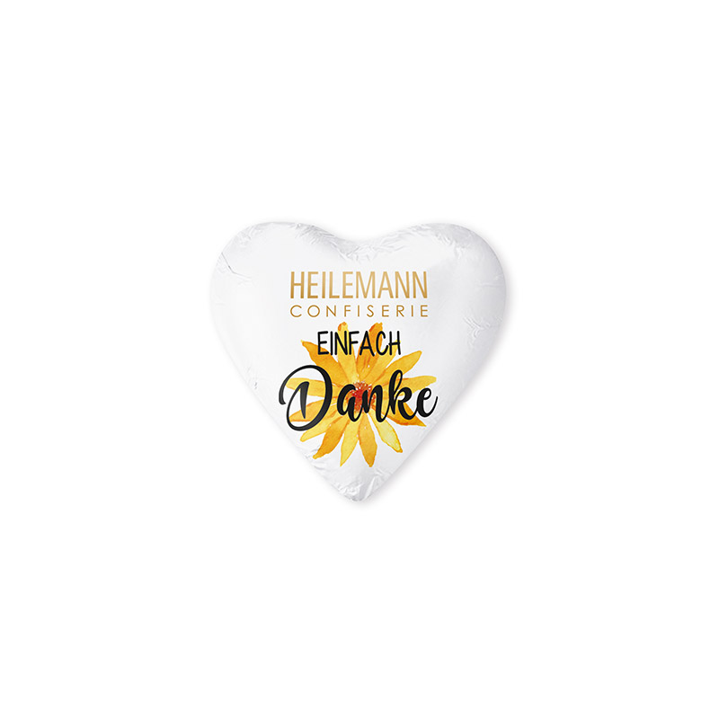Heilemann Schokoladen Grußherz Danke