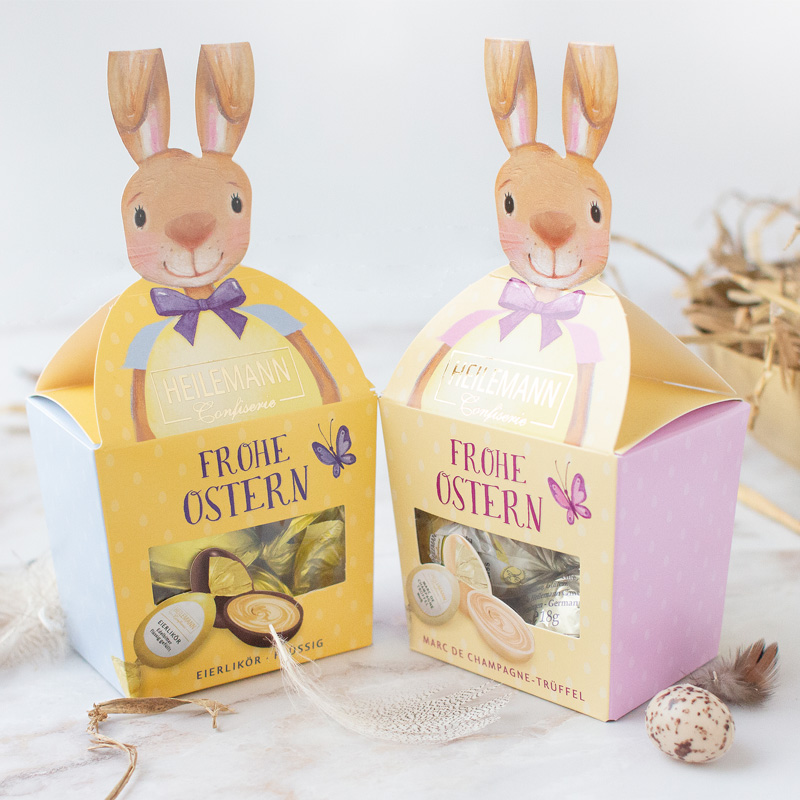 Heilemann Hase mit Eierlikör Ostereiern, 10 x 100 g