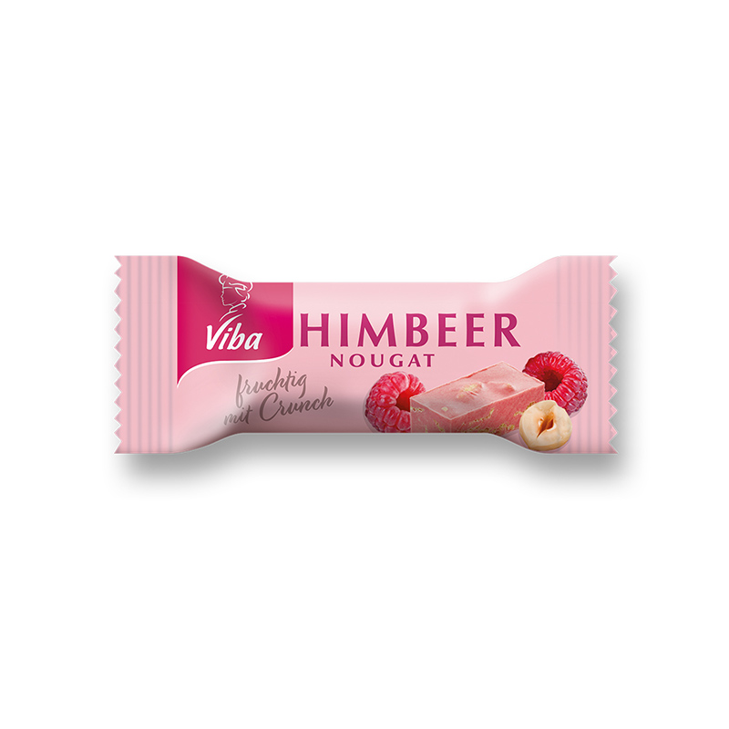 Viba Himbeer-Nougat Mini mit Crunch, 10 g