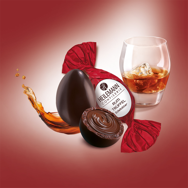 Heilemann Rum-Trüffel-Ei - mit flüßiger Rum Füllung