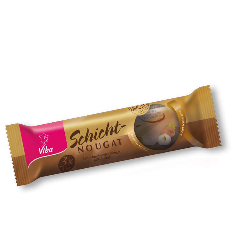 Viba Schicht Nougat Riegel im 3er Pack